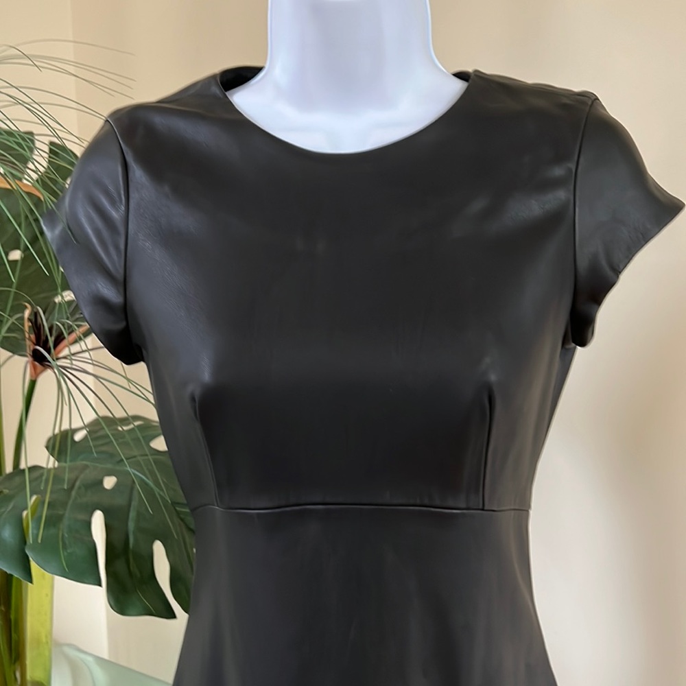 Zara Faux Leather Dress - Picture 2 of 7